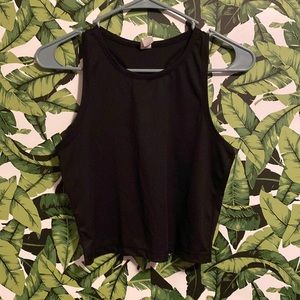 Black tank top
